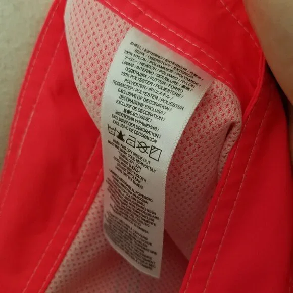 NWOT Sundek Swim Trunks Men's Fluo Orange Rainbow Shorts Size 38